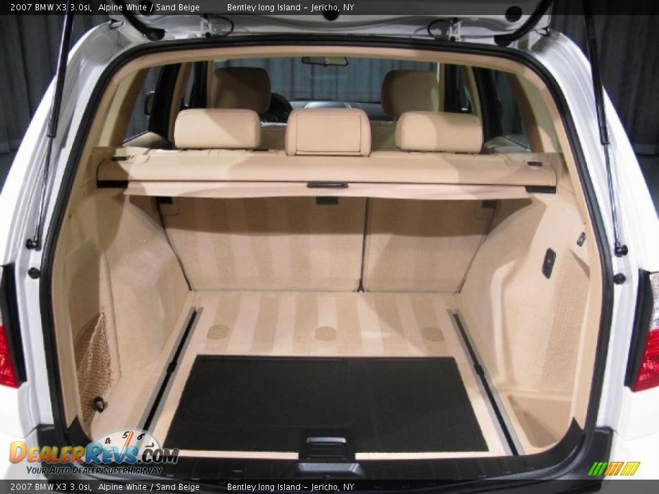 2007 BMW X3 3.0si Alpine White / Sand Beige Photo #17
