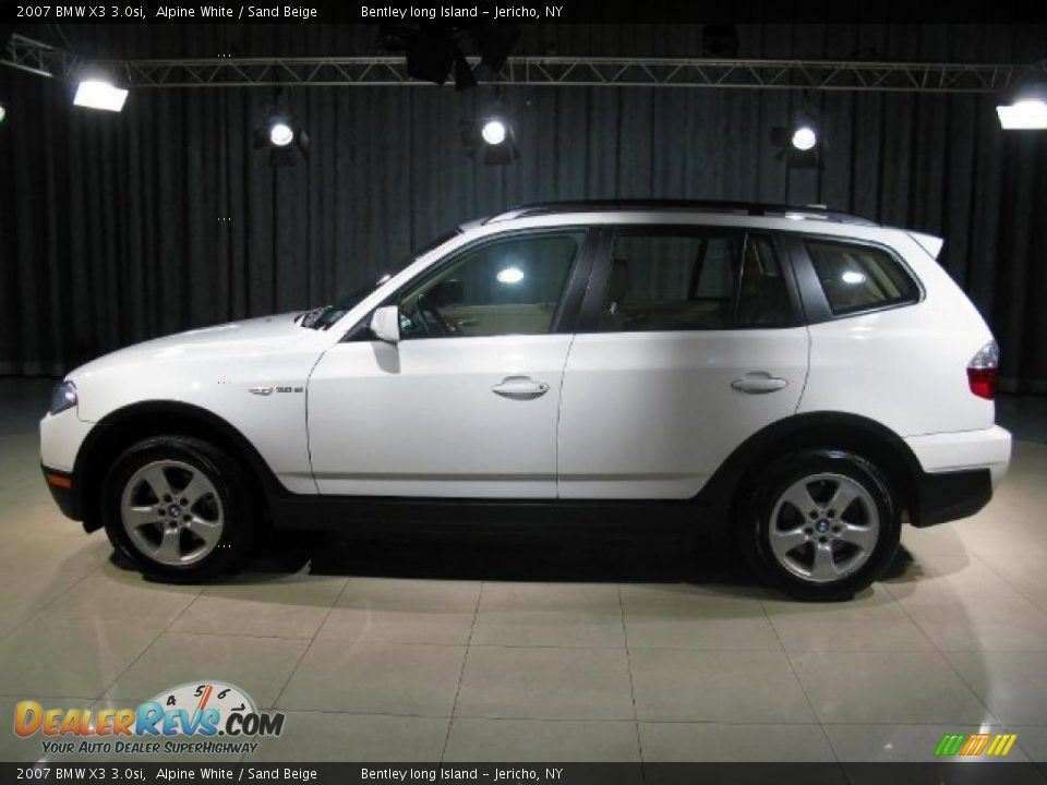 2007 BMW X3 3.0si Alpine White / Sand Beige Photo #19