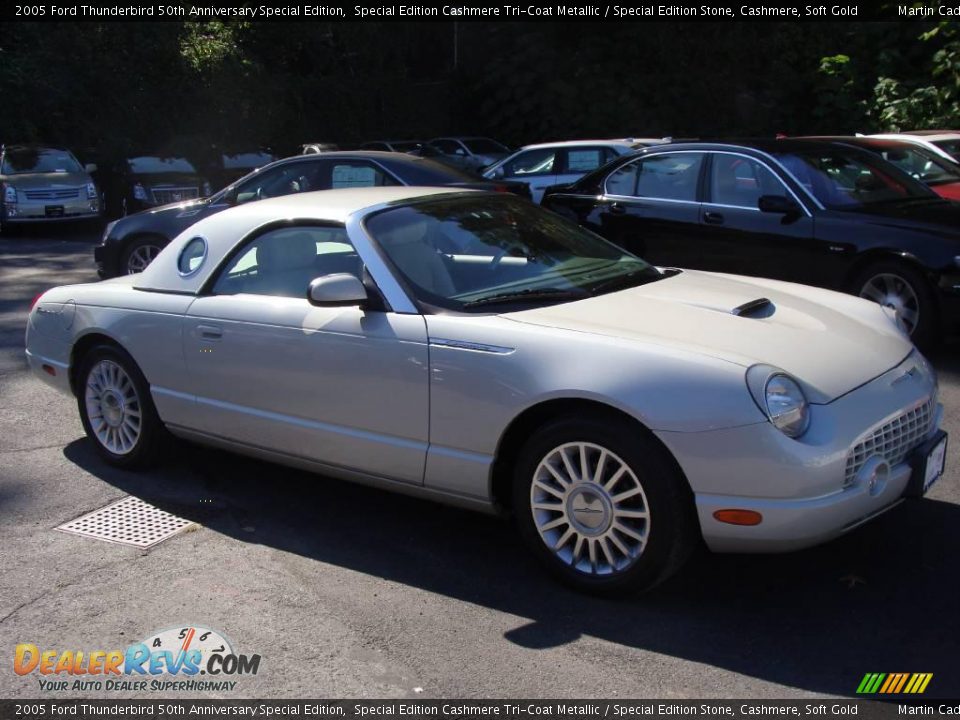 2005 Ford Thunderbird 50th Anniversary Special Edition Special Edition Cashmere Tri-Coat Metallic / Special Edition Stone, Cashmere, Soft Gold Photo #4