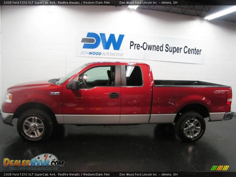 2008 Ford F150 XLT SuperCab 4x4 Redfire Metallic / Medium/Dark Flint Photo #5