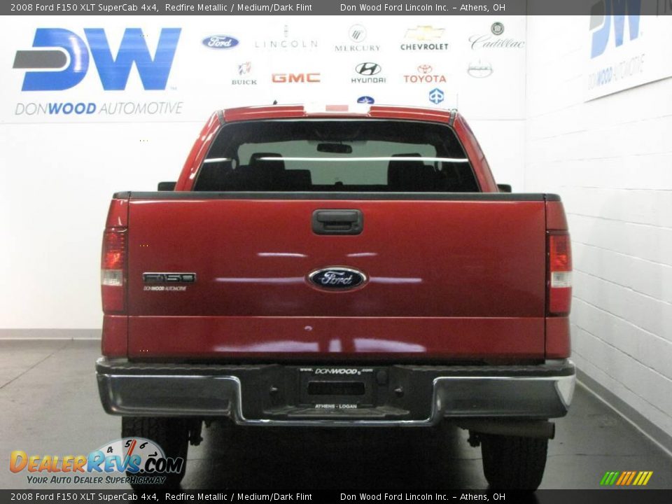 2008 Ford F150 XLT SuperCab 4x4 Redfire Metallic / Medium/Dark Flint Photo #7