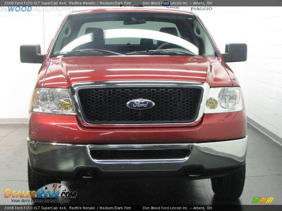 2008 Ford F150 XLT SuperCab 4x4 Redfire Metallic / Medium/Dark Flint Photo #9