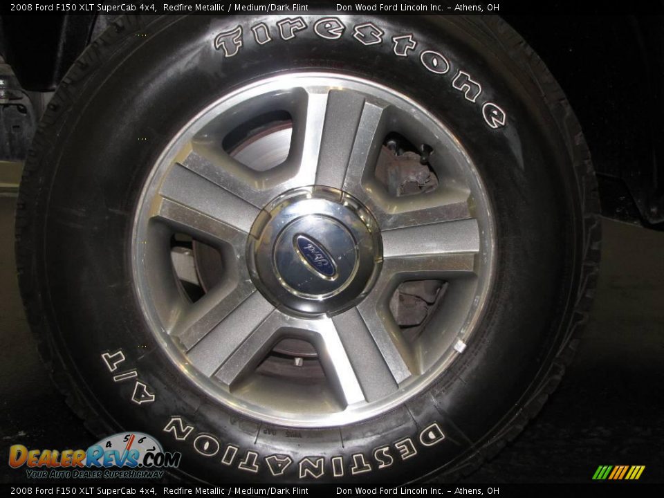 2008 Ford F150 XLT SuperCab 4x4 Redfire Metallic / Medium/Dark Flint Photo #22