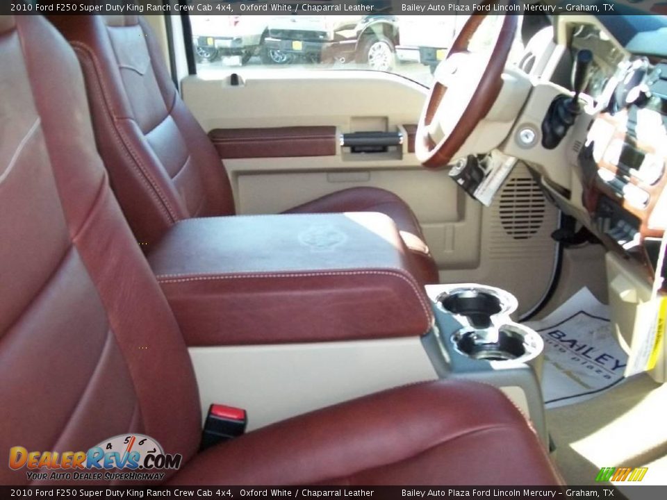 2010 Ford F250 Super Duty King Ranch Crew Cab 4x4 Oxford White / Chaparral Leather Photo #6