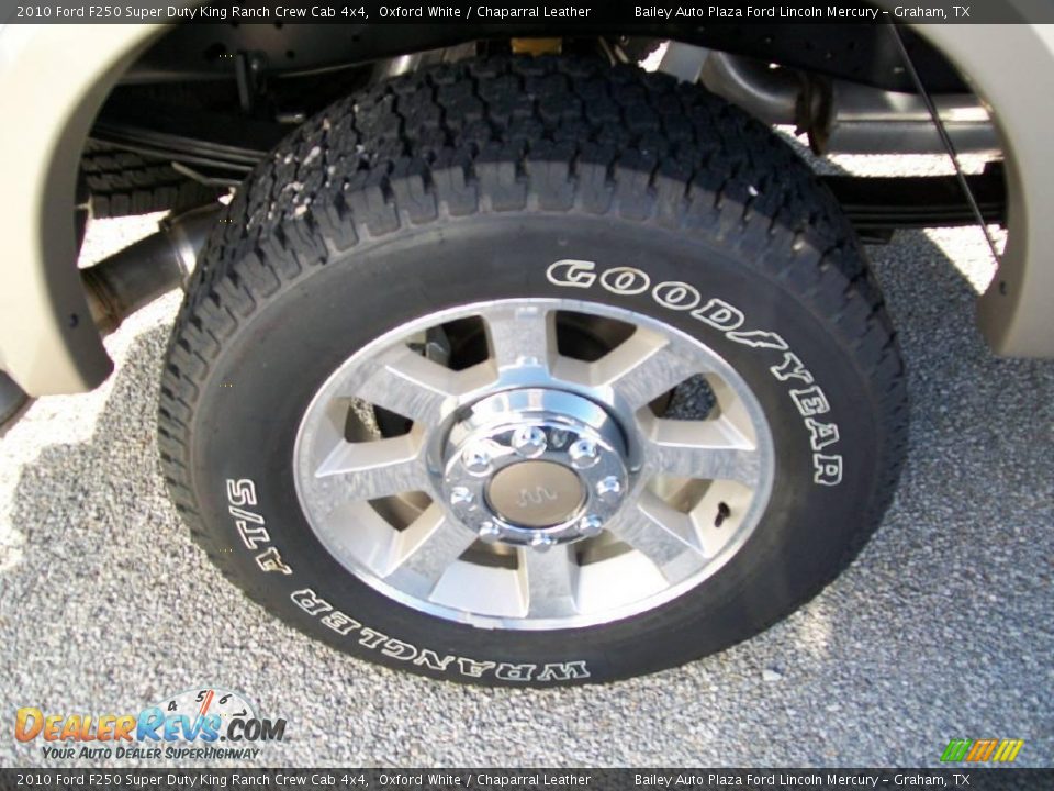 2010 Ford F250 Super Duty King Ranch Crew Cab 4x4 Oxford White / Chaparral Leather Photo #7
