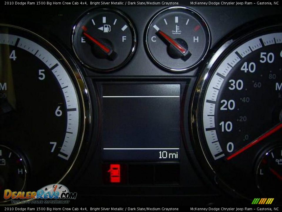 2010 Dodge Ram 1500 Big Horn Crew Cab 4x4 Bright Silver Metallic / Dark Slate/Medium Graystone Photo #20