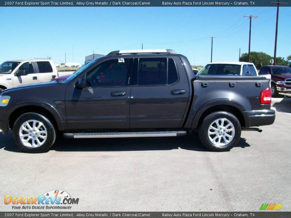 2007 Ford Explorer Sport Trac Limited Alloy Grey Metallic / Dark Charcoal/Camel Photo #2