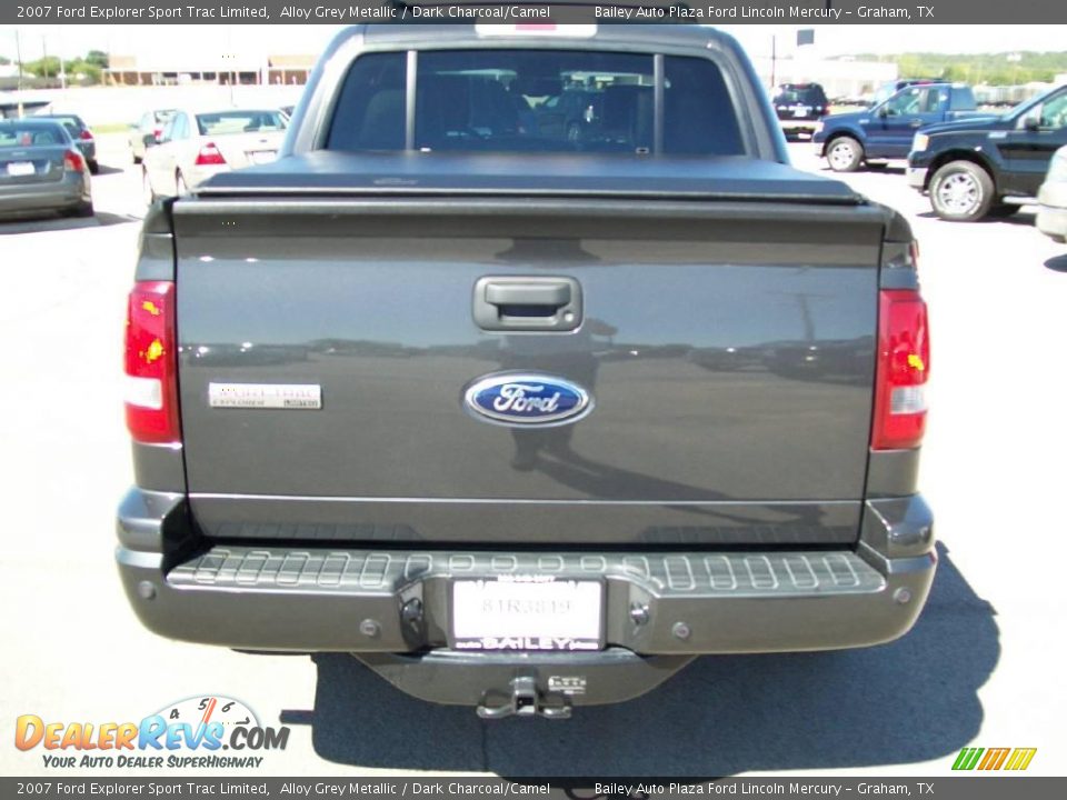 2007 Ford Explorer Sport Trac Limited Alloy Grey Metallic / Dark Charcoal/Camel Photo #6