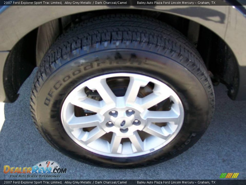 2007 Ford Explorer Sport Trac Limited Alloy Grey Metallic / Dark Charcoal/Camel Photo #8