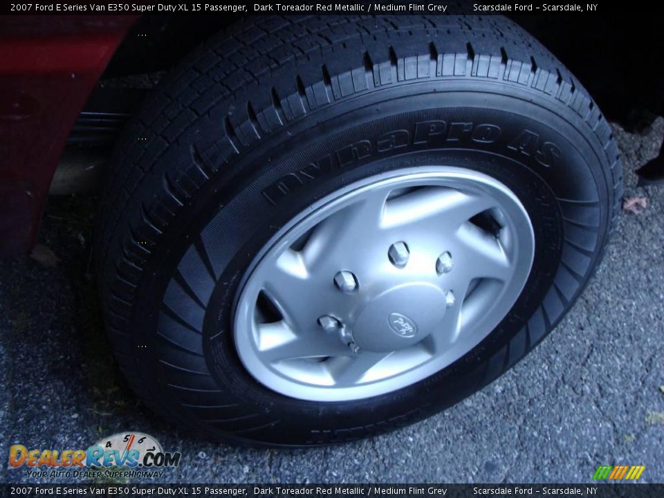 2007 Ford E Series Van E350 Super Duty XL 15 Passenger Dark Toreador Red Metallic / Medium Flint Grey Photo #9
