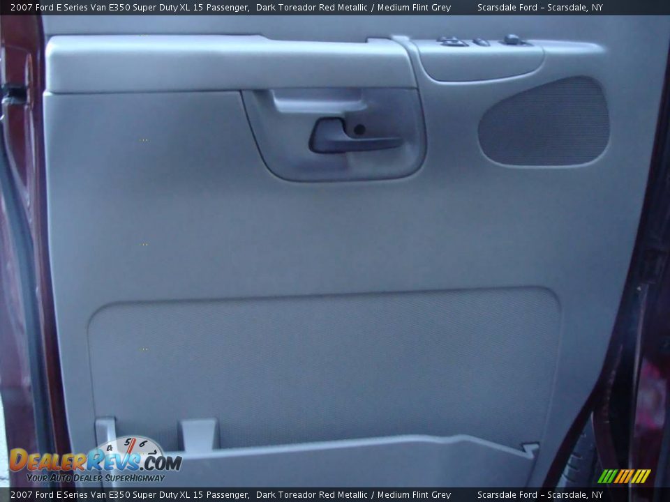 2007 Ford E Series Van E350 Super Duty XL 15 Passenger Dark Toreador Red Metallic / Medium Flint Grey Photo #10