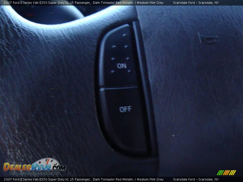 2007 Ford E Series Van E350 Super Duty XL 15 Passenger Dark Toreador Red Metallic / Medium Flint Grey Photo #20