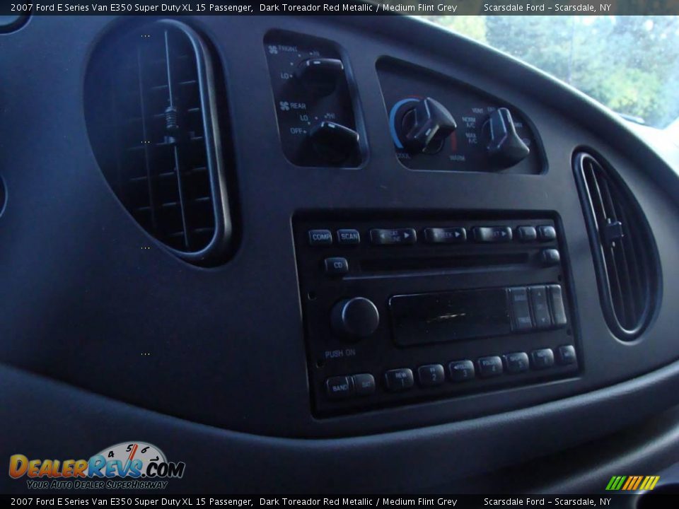 2007 Ford E Series Van E350 Super Duty XL 15 Passenger Dark Toreador Red Metallic / Medium Flint Grey Photo #22