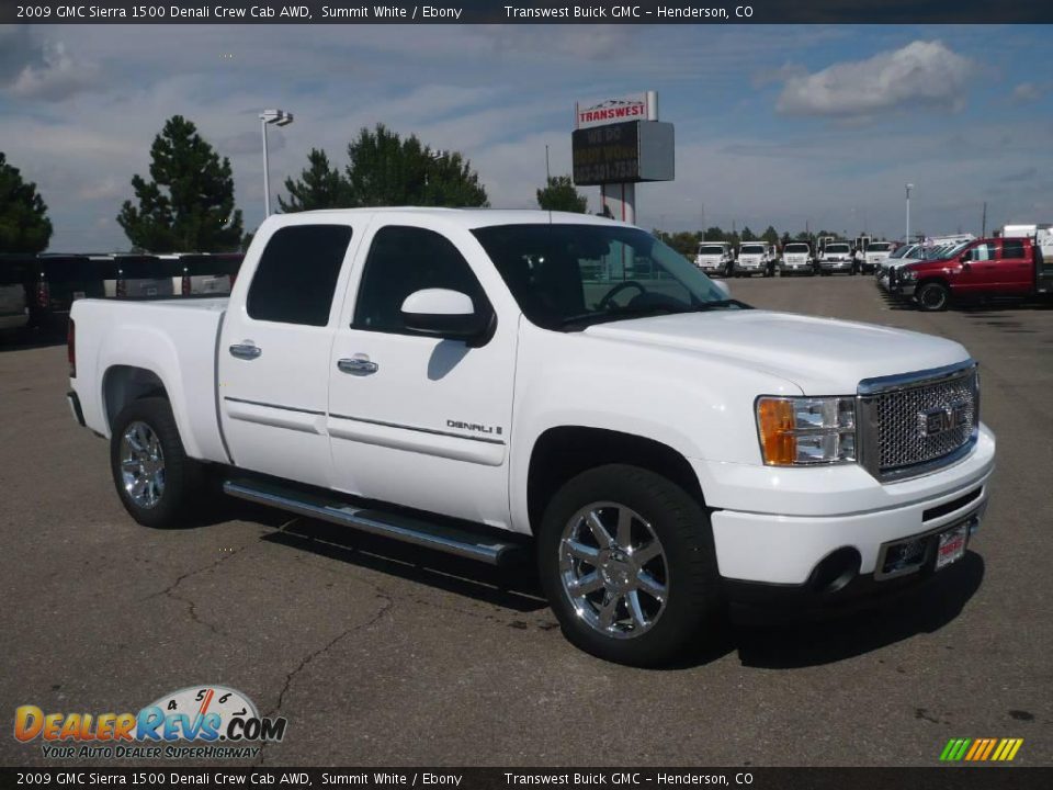 2009 GMC Sierra 1500 Denali Crew Cab AWD Summit White / Ebony Photo #1