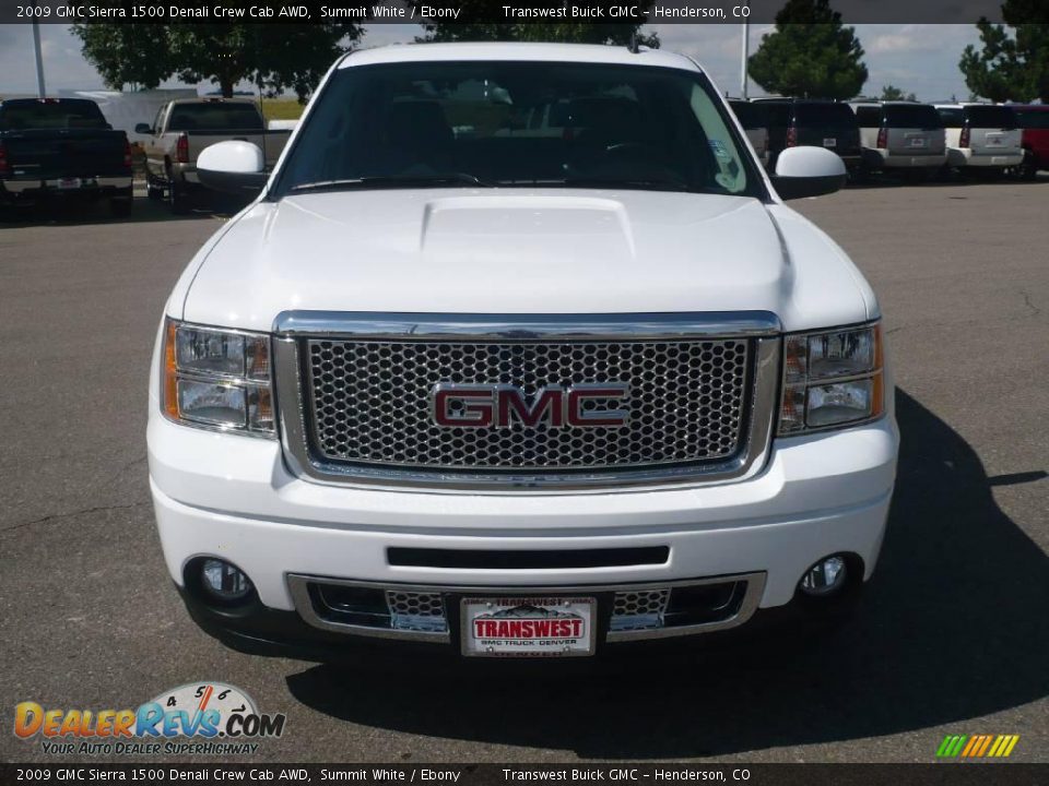 2009 GMC Sierra 1500 Denali Crew Cab AWD Summit White / Ebony Photo #2