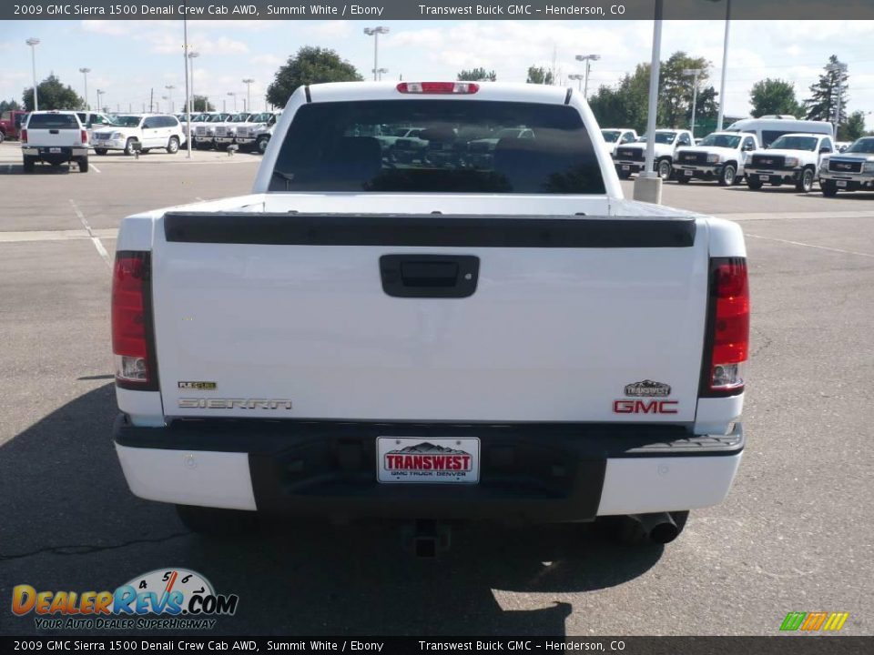 2009 GMC Sierra 1500 Denali Crew Cab AWD Summit White / Ebony Photo #4