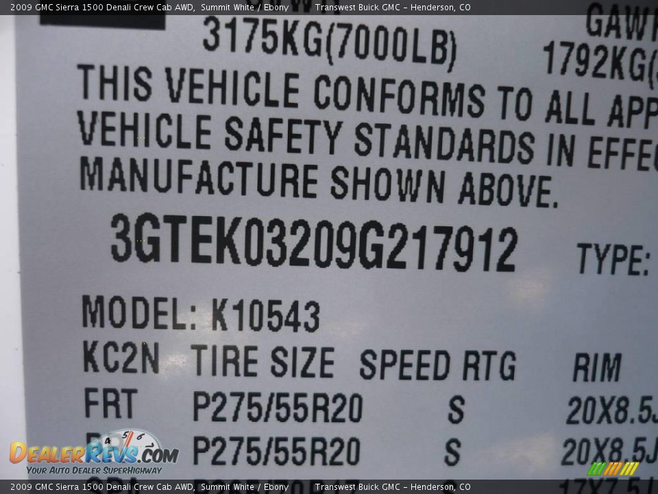 2009 GMC Sierra 1500 Denali Crew Cab AWD Summit White / Ebony Photo #10