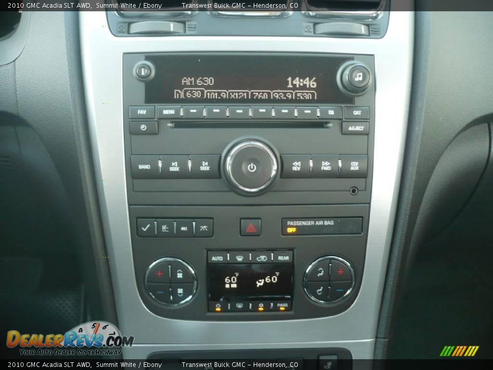 2010 GMC Acadia SLT AWD Summit White / Ebony Photo #7