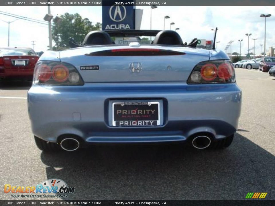 2006 Honda S2000 Roadster Suzuka Blue Metallic / Blue Photo #5