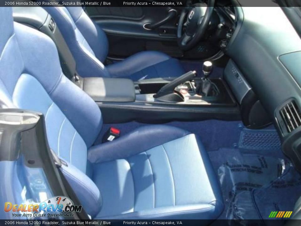 2006 Honda S2000 Roadster Suzuka Blue Metallic / Blue Photo #12