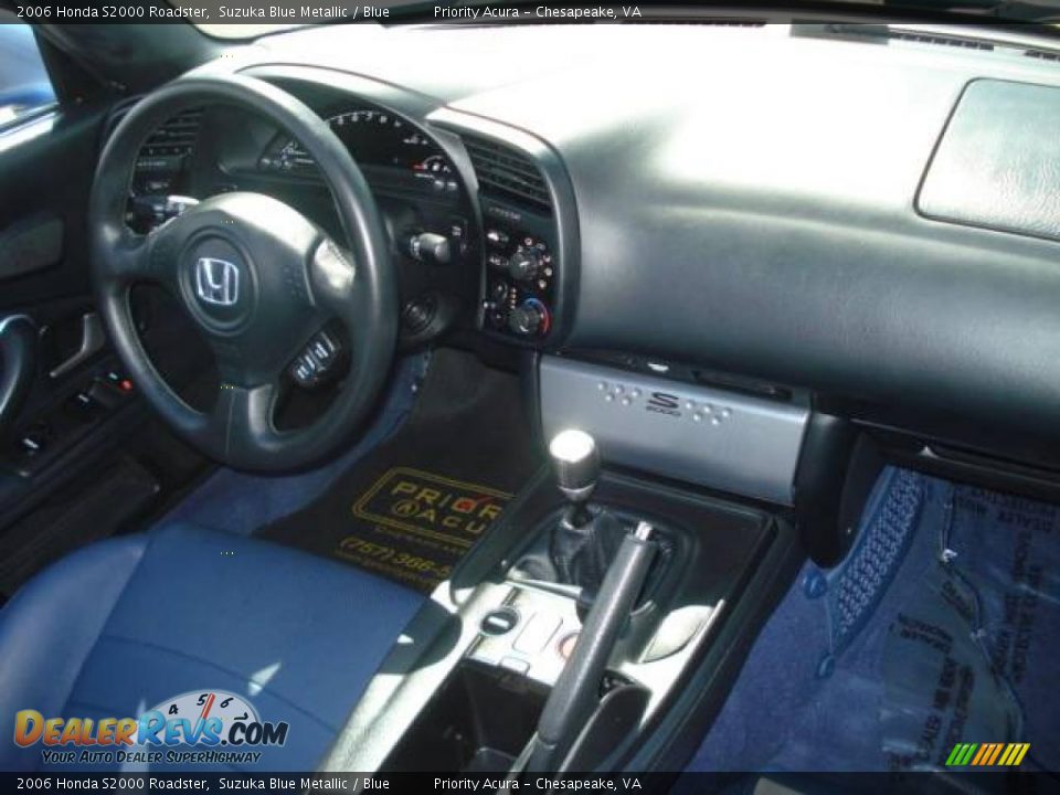 2006 Honda S2000 Roadster Suzuka Blue Metallic / Blue Photo #13