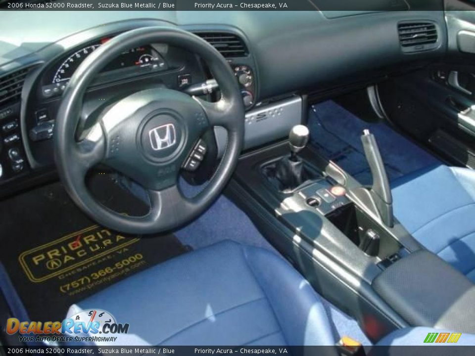 2006 Honda S2000 Roadster Suzuka Blue Metallic / Blue Photo #15