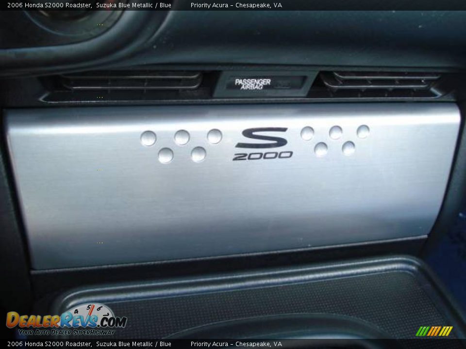 2006 Honda S2000 Roadster Suzuka Blue Metallic / Blue Photo #17