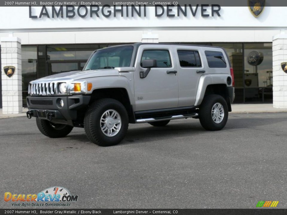 2007 Hummer H3 Boulder Gray Metallic / Ebony Black Photo #1