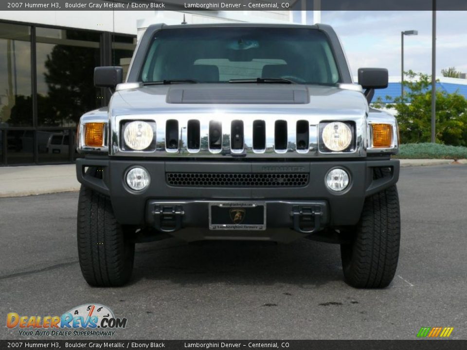 2007 Hummer H3 Boulder Gray Metallic / Ebony Black Photo #3