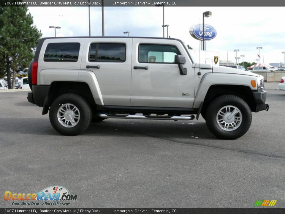 2007 Hummer H3 Boulder Gray Metallic / Ebony Black Photo #5