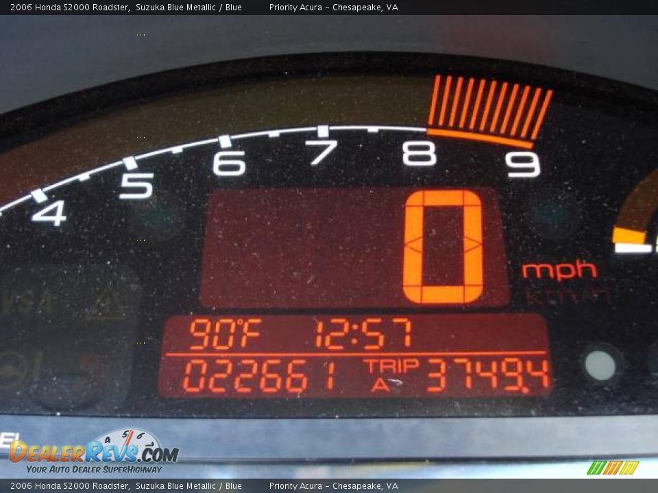 2006 Honda S2000 Roadster Suzuka Blue Metallic / Blue Photo #22
