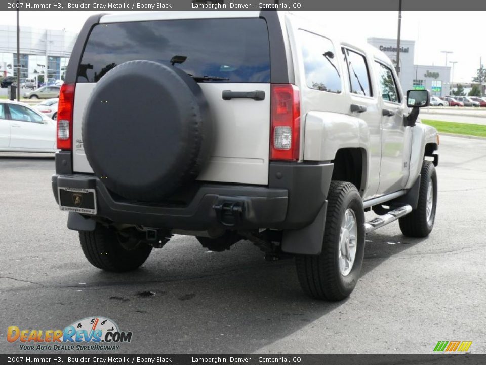 2007 Hummer H3 Boulder Gray Metallic / Ebony Black Photo #6