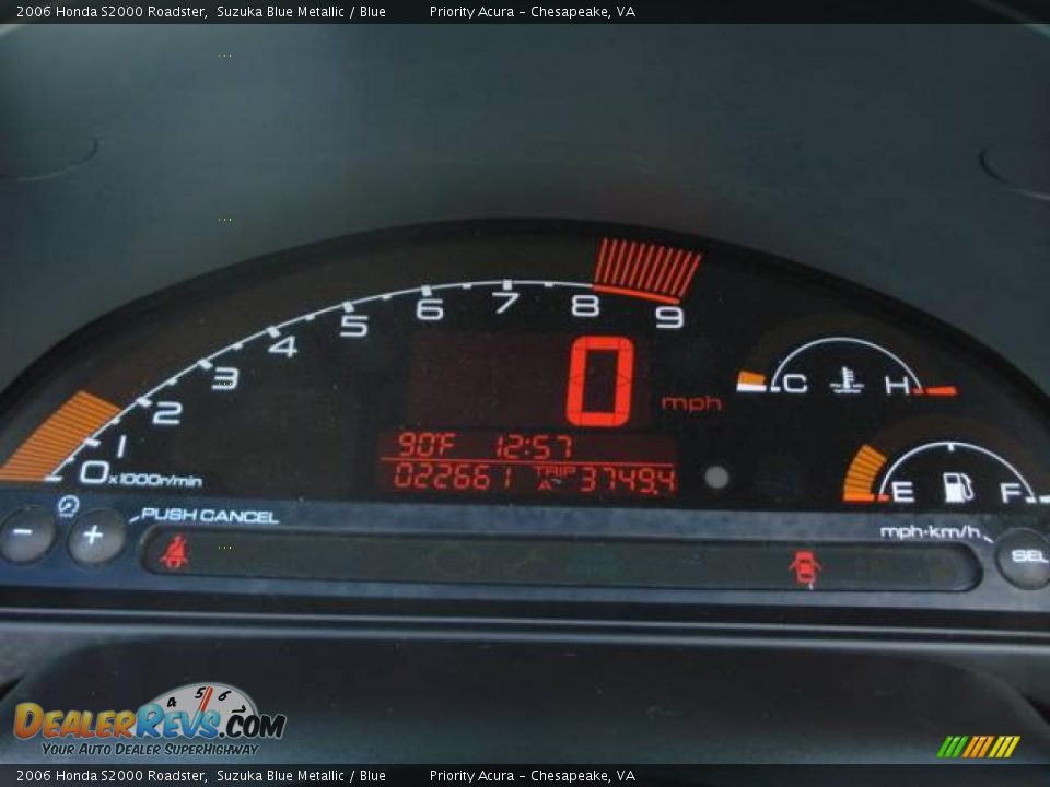 2006 Honda S2000 Roadster Suzuka Blue Metallic / Blue Photo #23