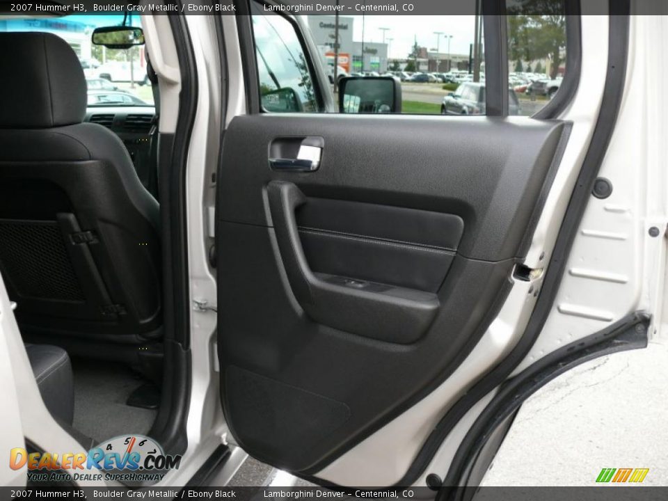 2007 Hummer H3 Boulder Gray Metallic / Ebony Black Photo #12