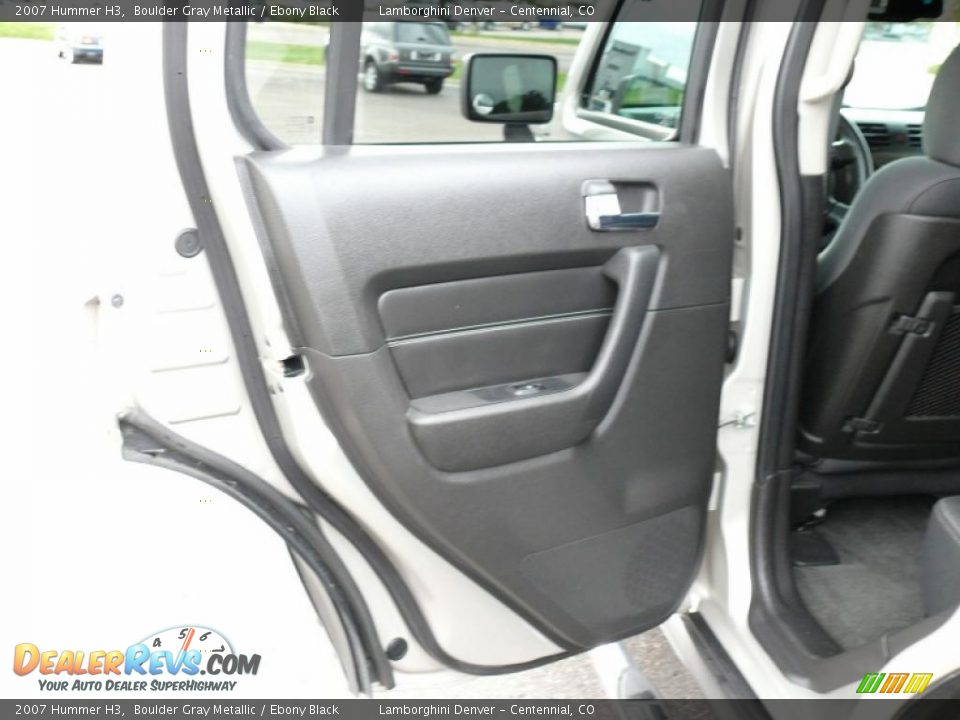 2007 Hummer H3 Boulder Gray Metallic / Ebony Black Photo #18