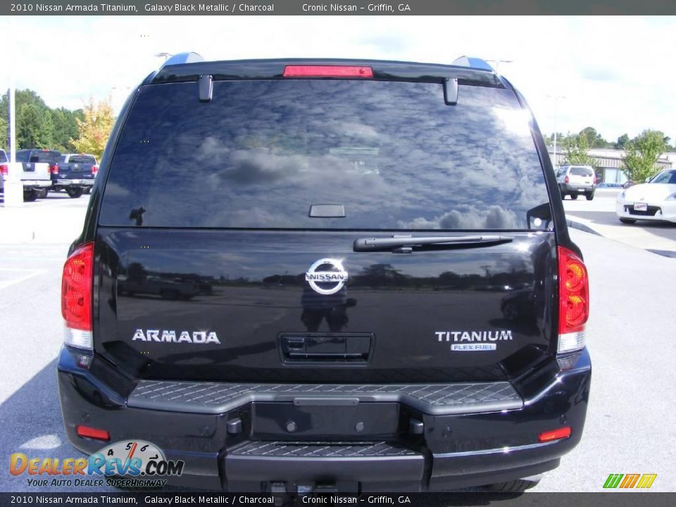 2010 Nissan Armada Titanium Galaxy Black Metallic / Charcoal Photo #7