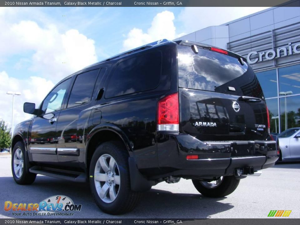 2010 Nissan Armada Titanium Galaxy Black Metallic / Charcoal Photo #8