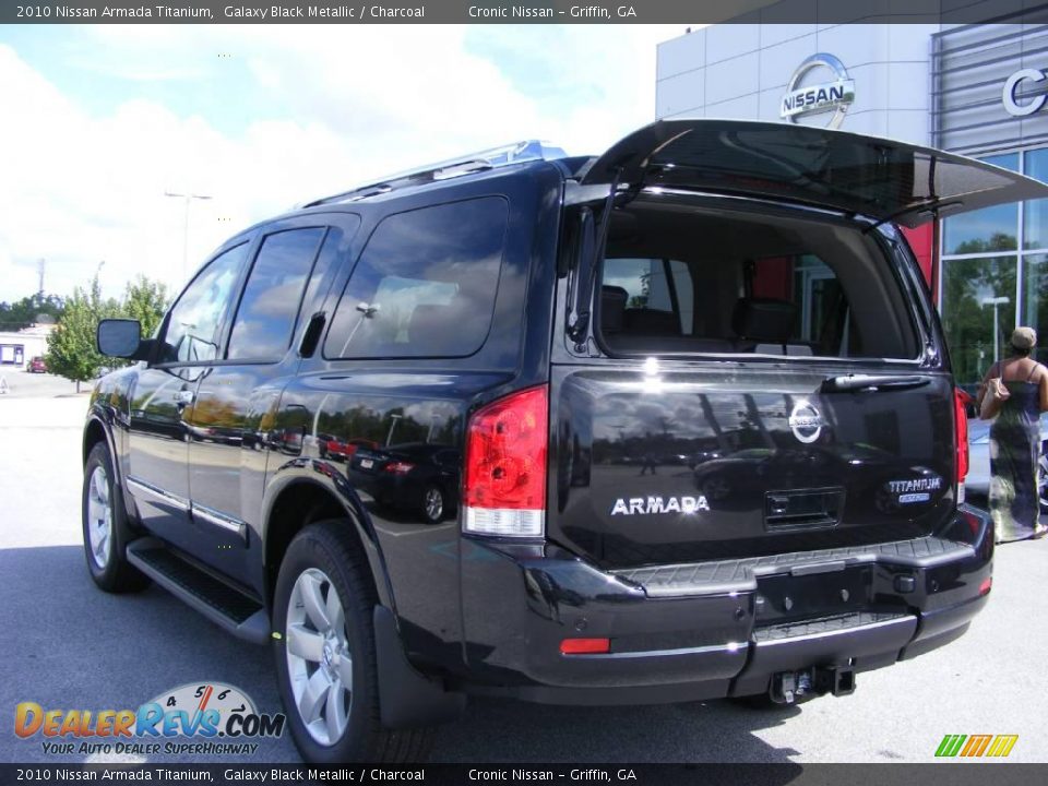 2010 Nissan Armada Titanium Galaxy Black Metallic / Charcoal Photo #15