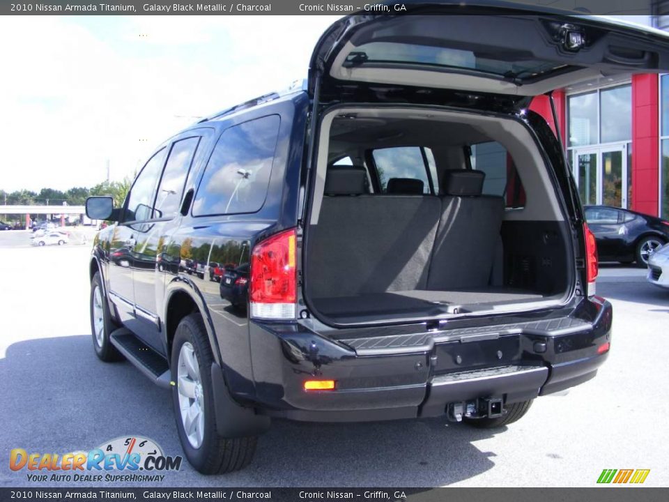 2010 Nissan Armada Titanium Galaxy Black Metallic / Charcoal Photo #16