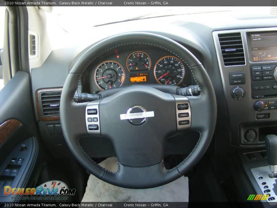 2010 Nissan Armada Titanium Galaxy Black Metallic / Charcoal Photo #20