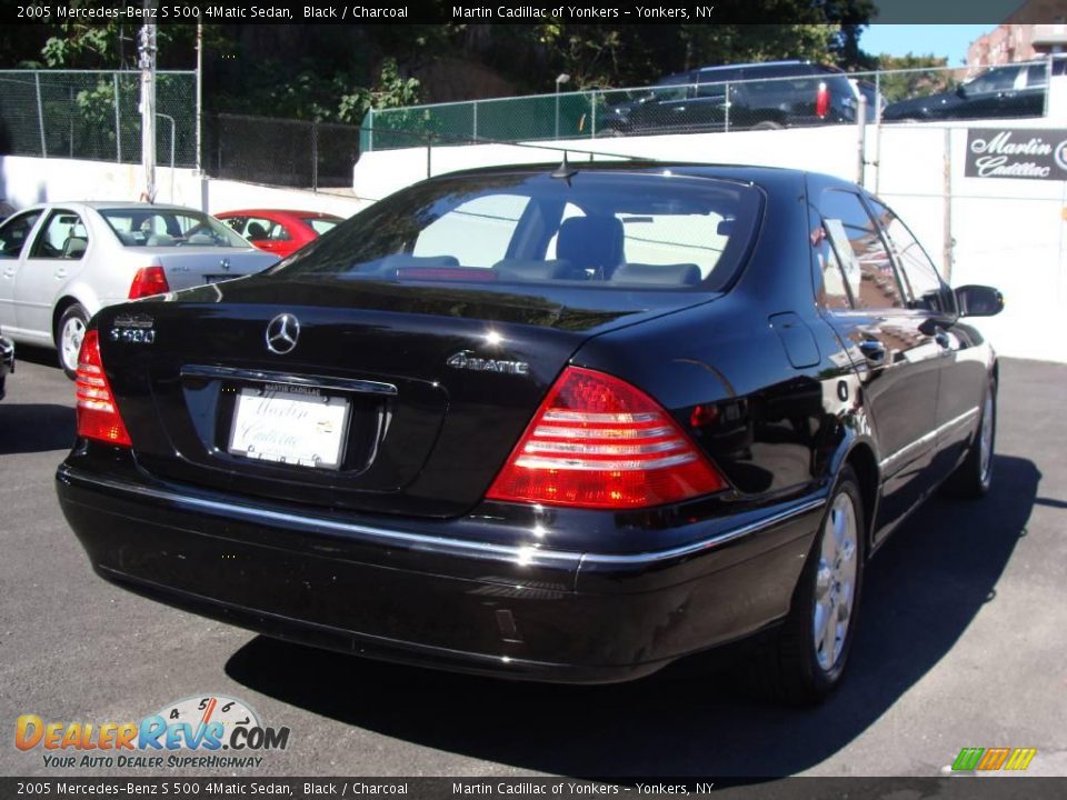 2005 Mercedes-Benz S 500 4Matic Sedan Black / Charcoal Photo #5
