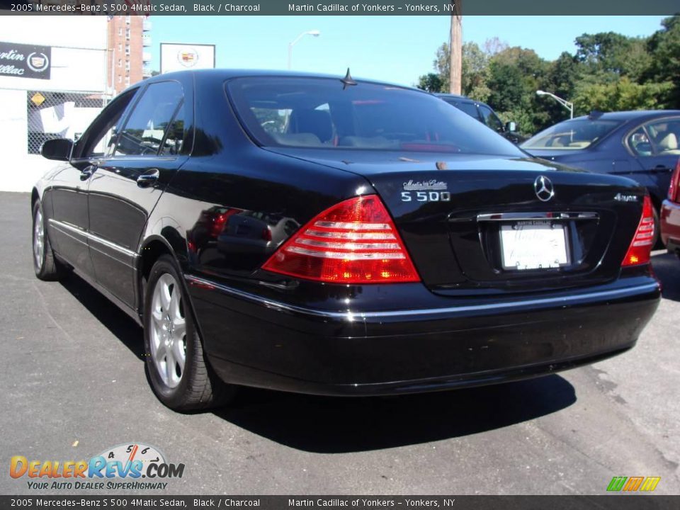 2005 Mercedes-Benz S 500 4Matic Sedan Black / Charcoal Photo #7