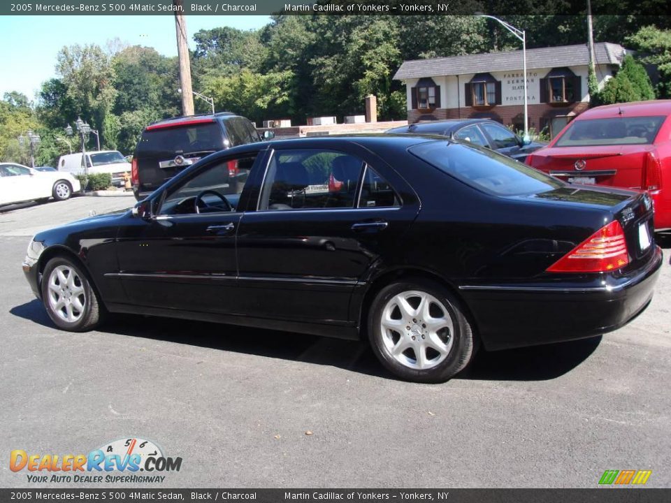 2005 Mercedes-Benz S 500 4Matic Sedan Black / Charcoal Photo #8