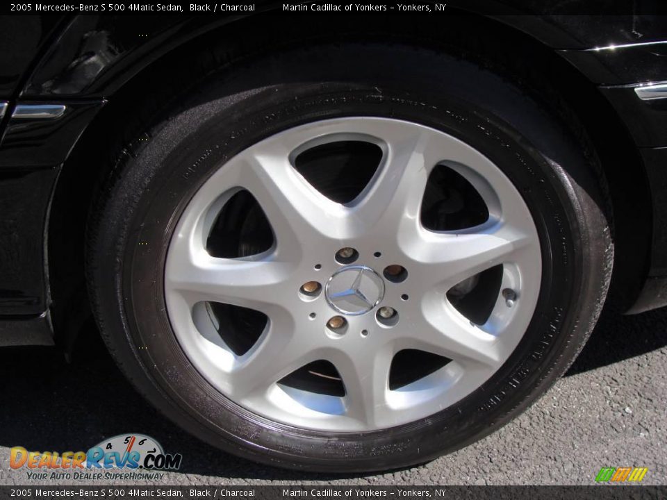 2005 Mercedes-Benz S 500 4Matic Sedan Black / Charcoal Photo #9