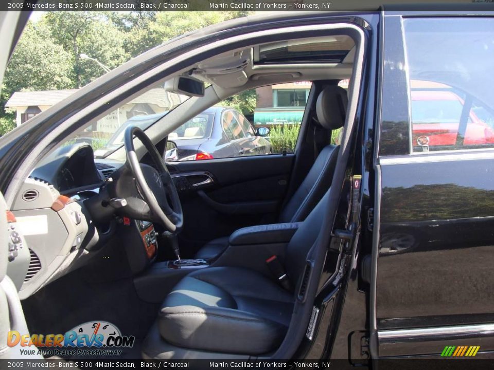 2005 Mercedes-Benz S 500 4Matic Sedan Black / Charcoal Photo #12