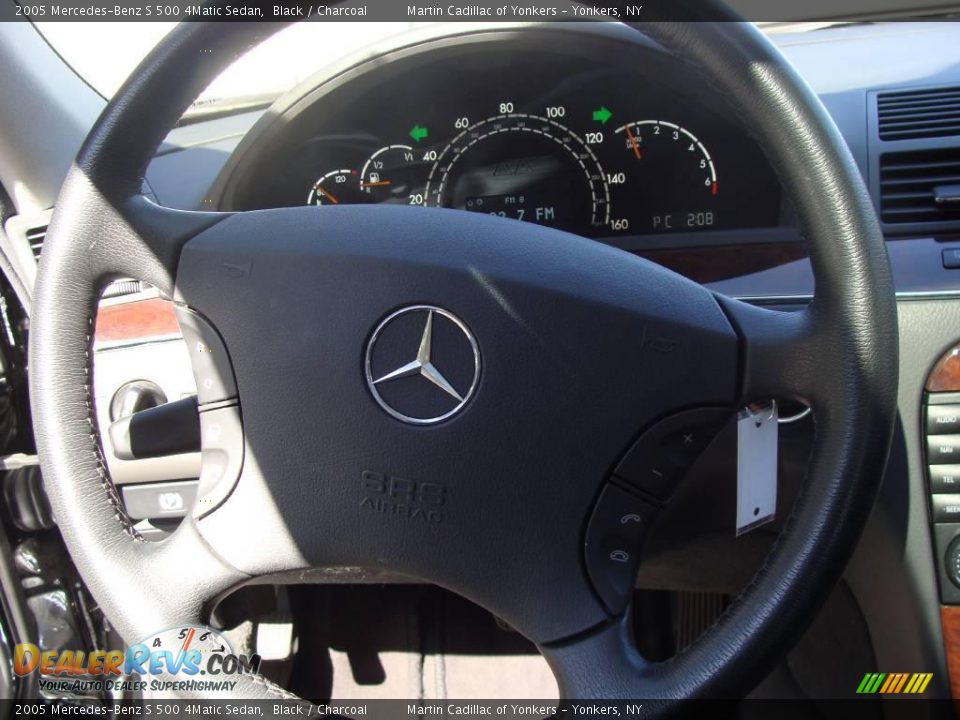2005 Mercedes-Benz S 500 4Matic Sedan Black / Charcoal Photo #20