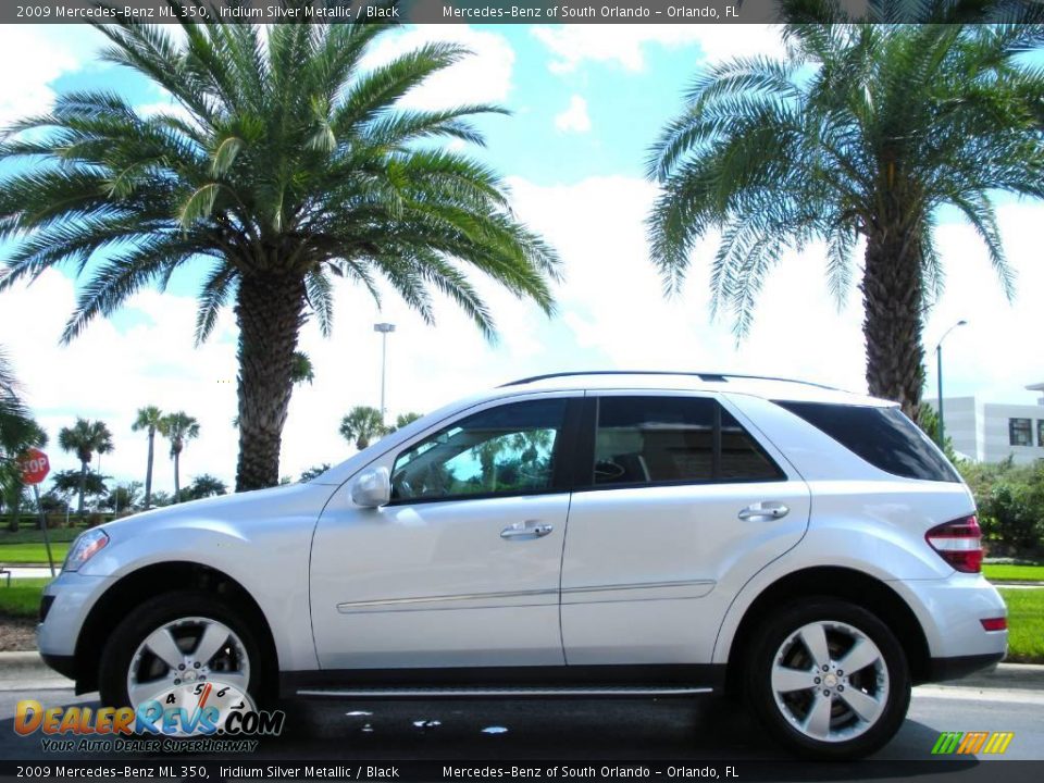 2009 Mercedes-Benz ML 350 Iridium Silver Metallic / Black Photo #1
