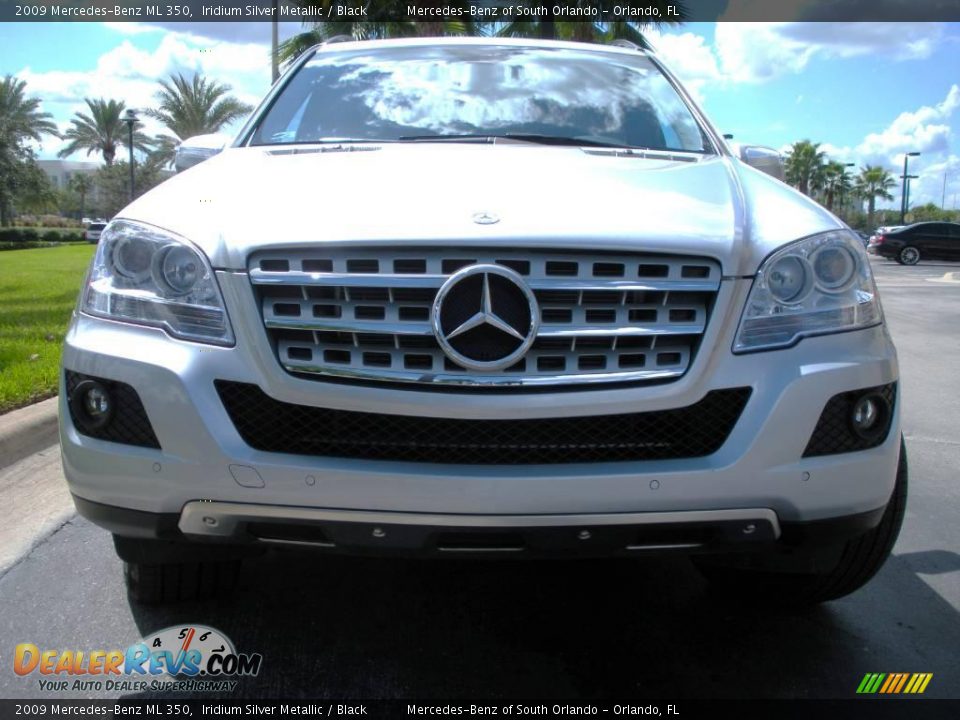 2009 Mercedes-Benz ML 350 Iridium Silver Metallic / Black Photo #3
