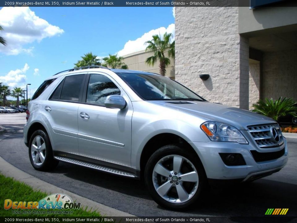 2009 Mercedes-Benz ML 350 Iridium Silver Metallic / Black Photo #4