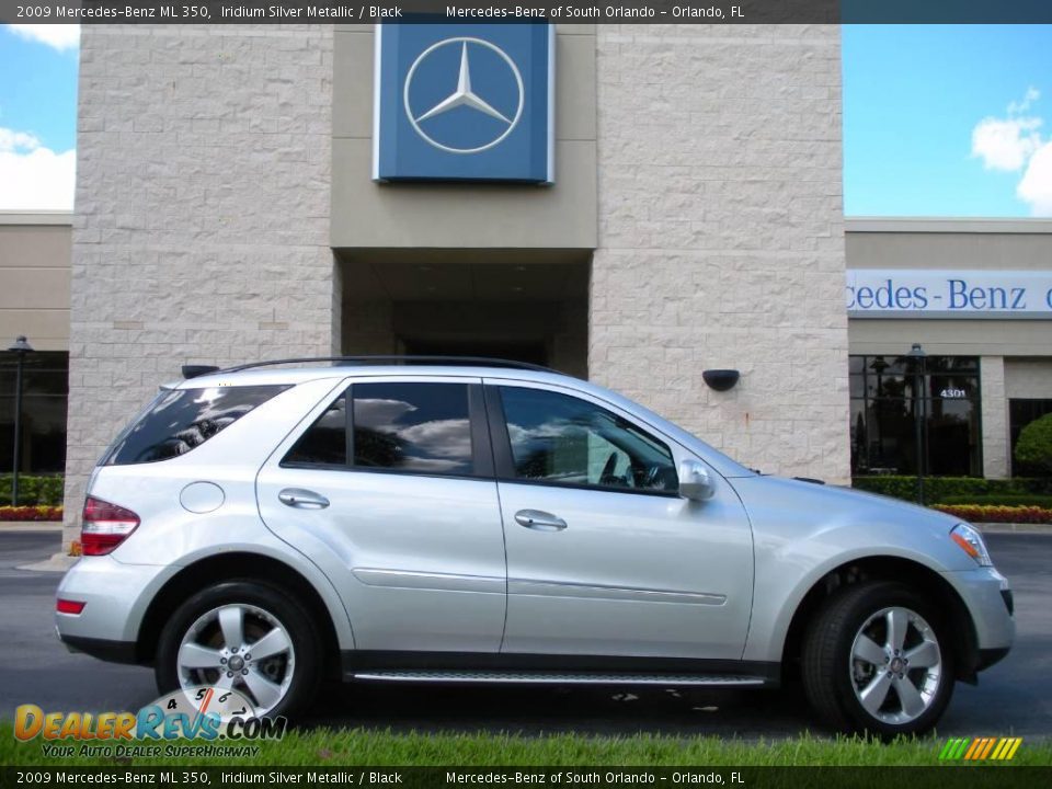 2009 Mercedes-Benz ML 350 Iridium Silver Metallic / Black Photo #5